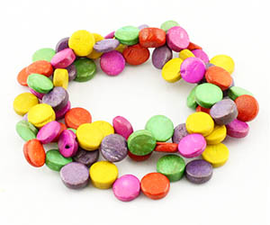 bracelet bois multicolore